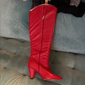 Eloquii Bold Red Wide Calf Boots